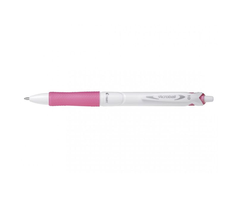 Pix-cu-bila-Pilot-Acroball-Pure-White-retractabil-1.0-mm-roz