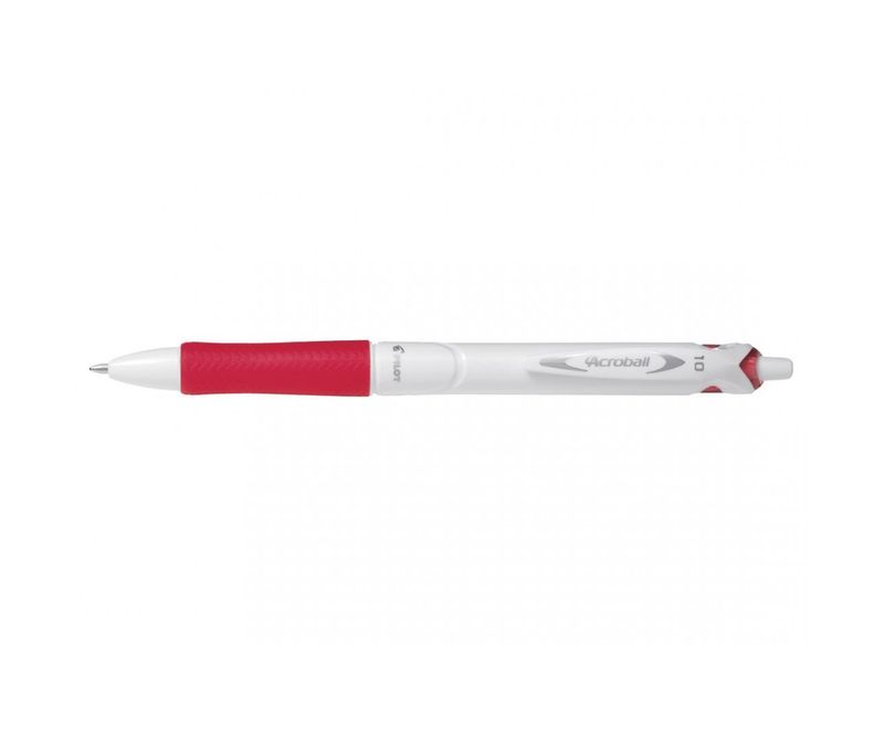 Pix-cu-bila-Pilot-Acroball-Pure-White-retractabil-1.0-mm-rosu