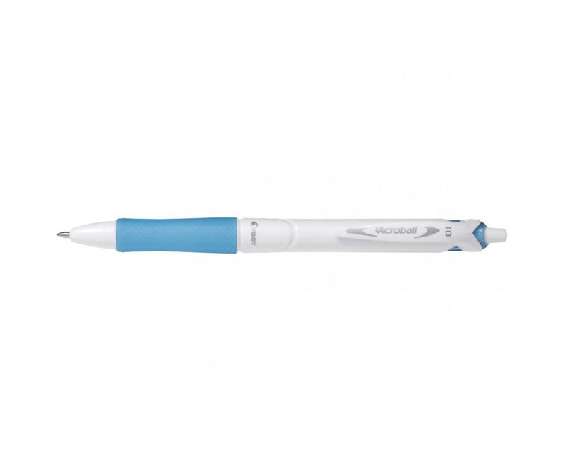 Pix-cu-bila-Pilot-Acroball-Pure-White-retractabil-1.0-mm-bleu