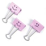 Clipsuri-metalice-Rapesco-Emoji-19-mm-roz-20-bucati-set