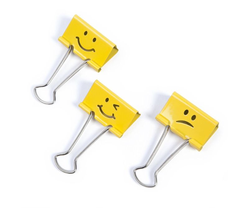Clipsuri-metalice-Rapesco-Emoji-19-mm-galben-20-bucati-set