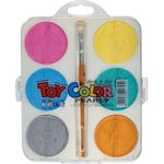 Set-acuarele-Toy-Color-perlate-6-culori