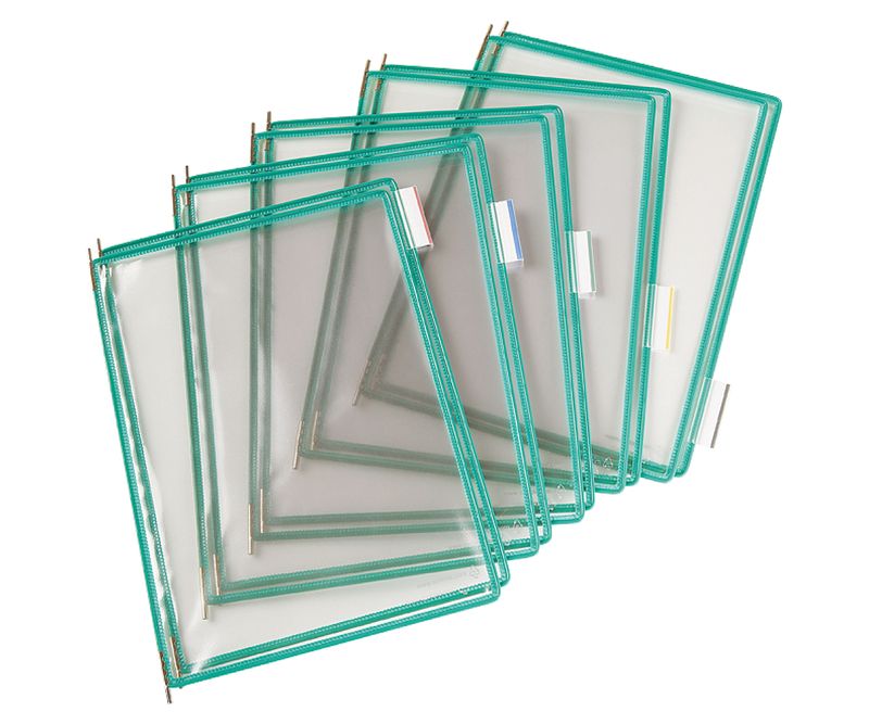 Folie-pentru-sistem-de-prezentare-Tarifold-A4-verde-10-bucati-set