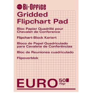 Hartie flipchart 100x65 matematica 70 g/mp 50 coli/top Bi-Silque