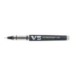 Roller-reincarcabil-Pilot-V5-Hi-Tecpoint-0.5-mm-negru