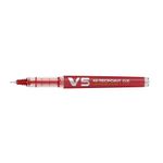 Roller-reincarcabil-Pilot-V5-Hi-Tecpoint-0.5-mm-rosu