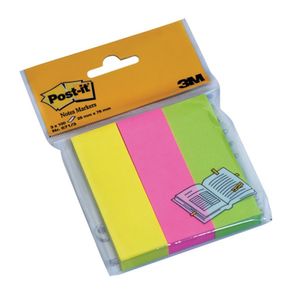 Notite adezive 3M Post- It 25 x 76 mm neon 3 culori