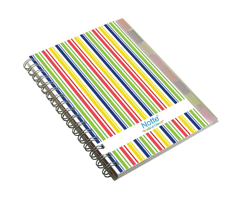 Caiet-Notte-A6-cu-spira-si-index-150-de-file-dictando