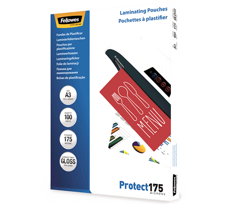 Folie-laminat-Fellowes-A3-175-microni-100-top