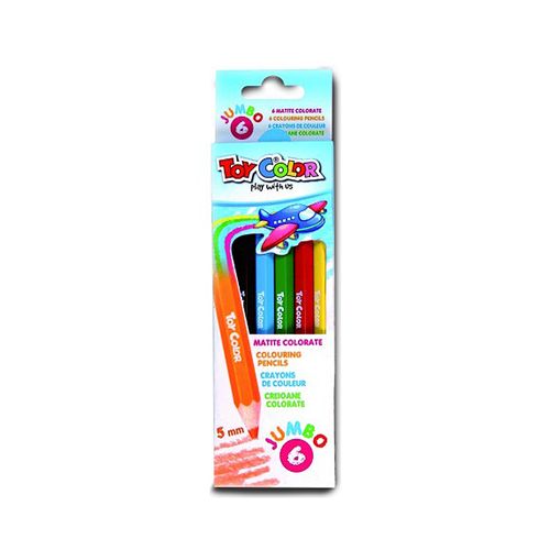 Creioane colorate Toy Color Jumbo 6 culori