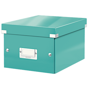 Cutie depozitare carton laminat pliabila cu capac 220 x 160 x 280 mm  Leitz WOW Click&Store