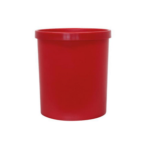 Cos birou plastic rosu 18 l
