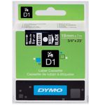 Banda-Dymo-D1-19-mm-x-7-m-albnegru