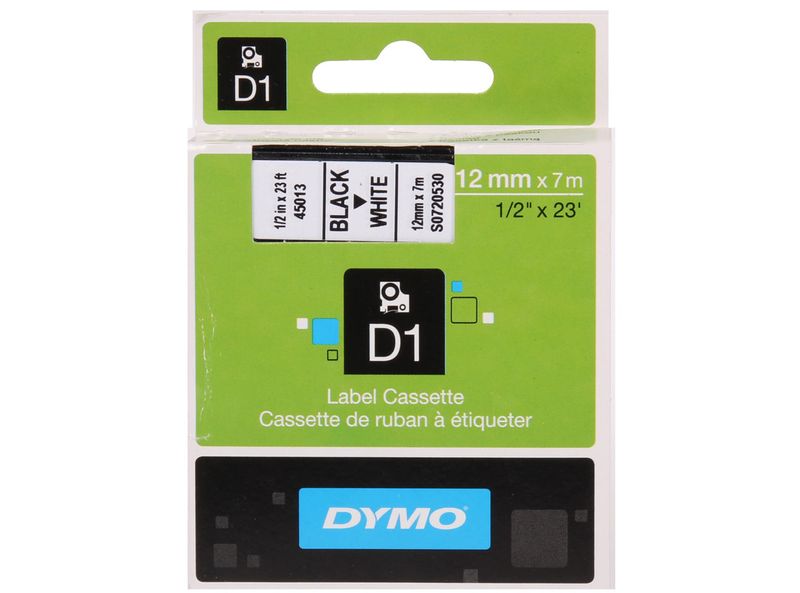 Banda laminata Dymo D1 12mm x 7m - Dacris.net