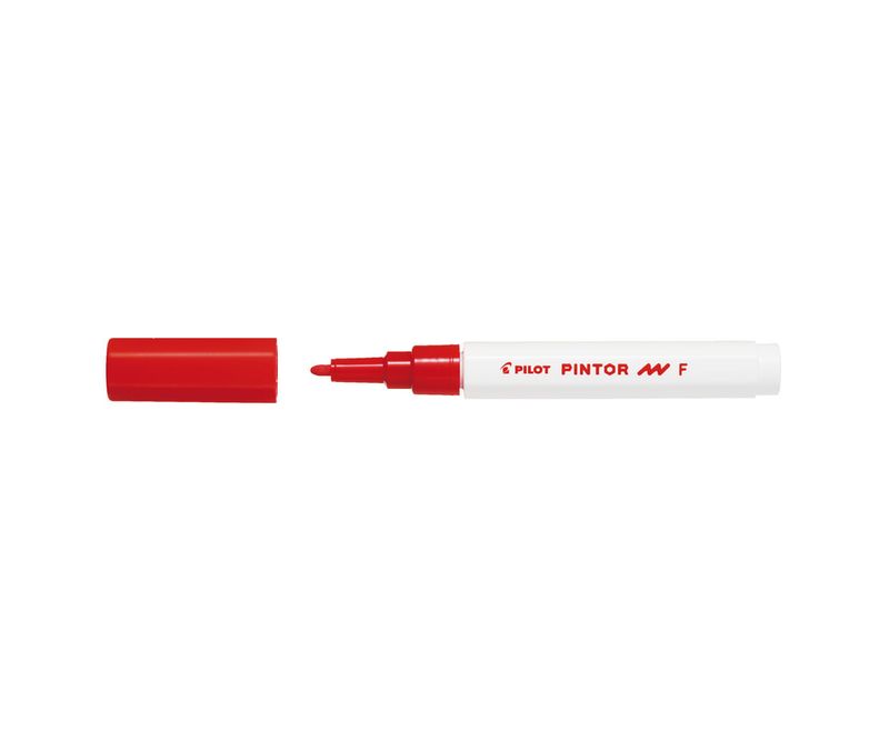 Marker-cu-vopsea-Pilot-Pintor-varf-fin-rosu
