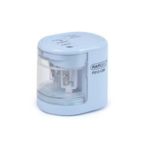 Ascutitoare electrica creioane 6-12 mm dubla bleu Rapesco PS12