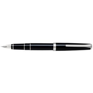 Stilou Falcon Rhodium Pilot varf fin corp negru