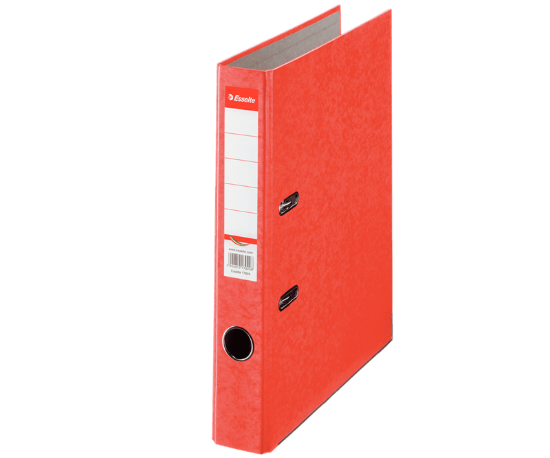 Biblioraft-Esselte-Rainbow-carton-A4-5-cm-rosu