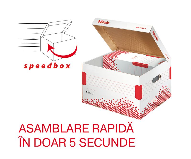 Container pentru arhivare si transport, Esselte Speedbox, cu capac M