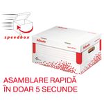 Container pentru arhivare si transport Esselte Speedbox, cu capac, "S"