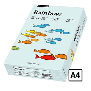 Hartie A4 Rainbow 80 g/mp 500 coli/top albastru pastel pret per top