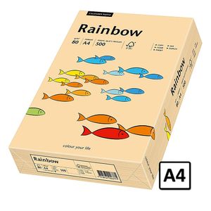 Hartie A4 Rainbow 80 g/mp 500 coli/top salmon