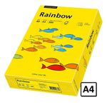 Hartie A4 Rainbow, 80 g/mp, 500 coli/top, galben intens