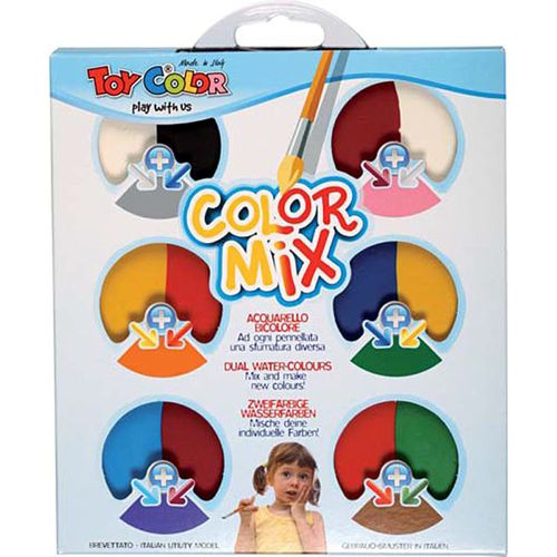 Acuarele Toy Color Colour Mix 12 culori