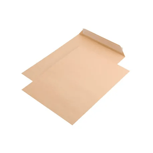 Set 10 plicuri documente TB/4 siliconic kraft 250 x 353 x 40 mm