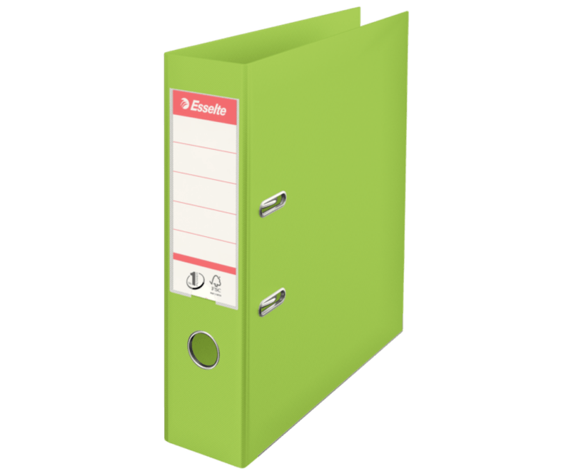 Biblioraft-Esselte-No.1-Power-VIVIDA-PP-A4-7.5-cm-verde