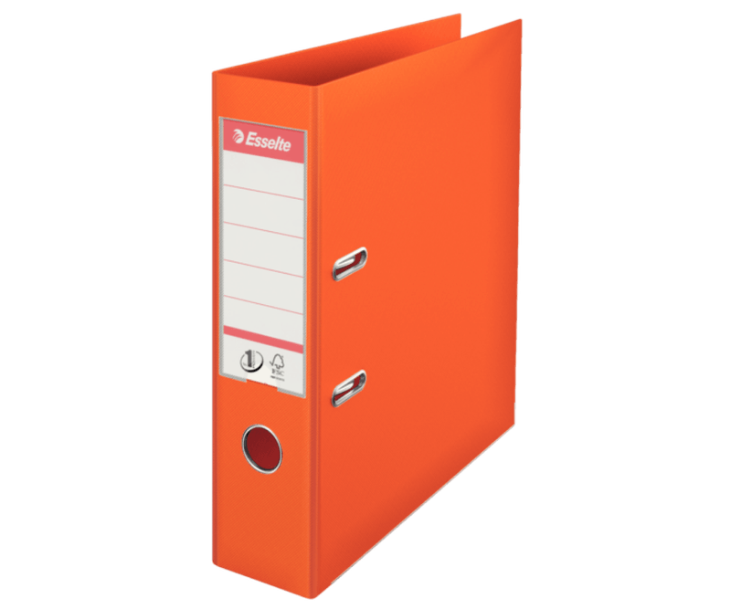Biblioraft-Esselte-No.1-Power-PP-A4-7.5-cm-portocaliu