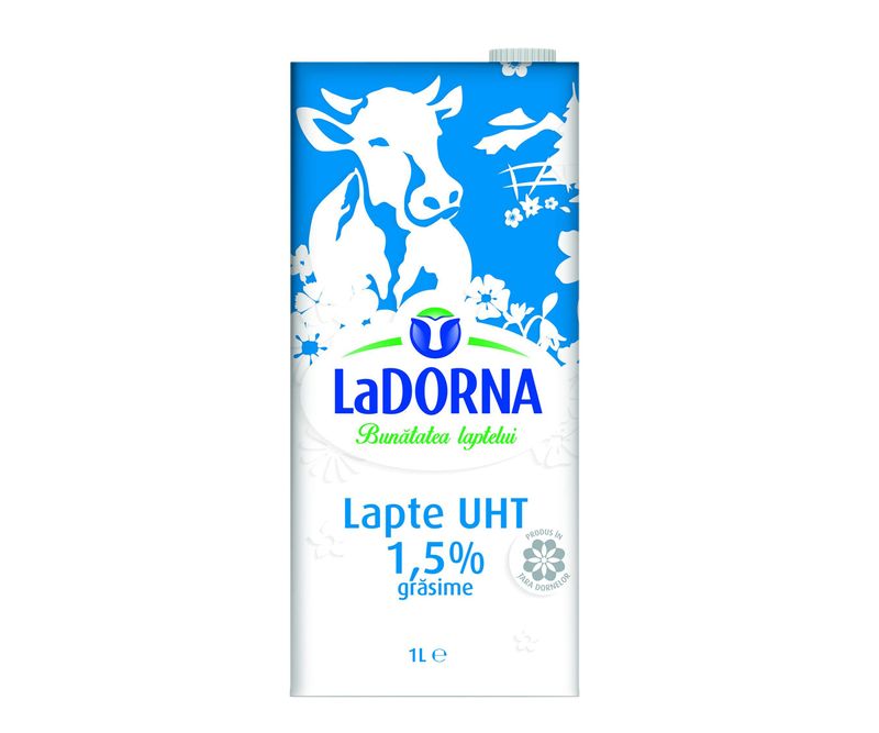 Lapte LaDorna, 1.5% grasime, 1l