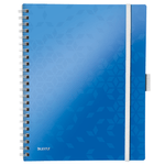Caiet-Leitz-WOW-Be-Mobile-A4-coperta-PP-cu-spira-80-file-dictando-albastru-metalizat-0
