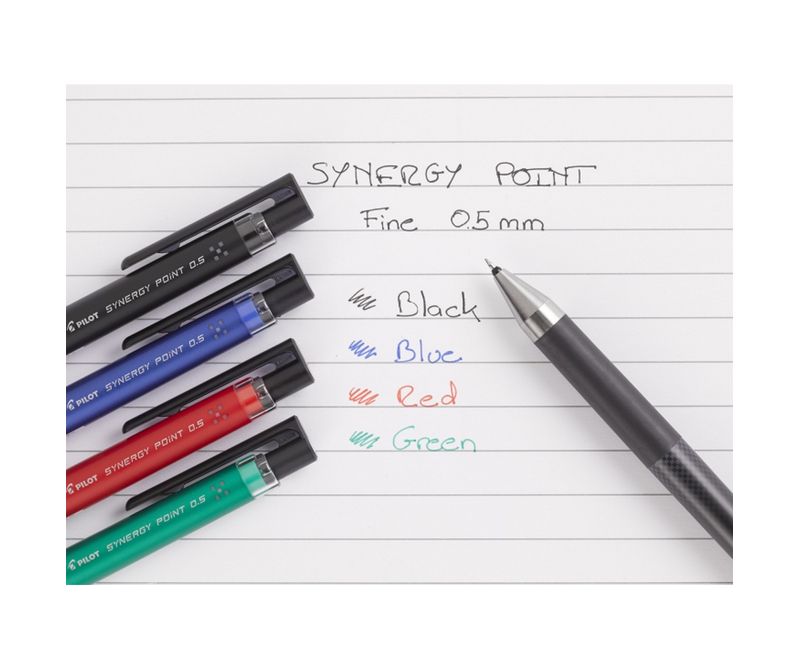 Roller cu gel Pilot Synergy Point, 0.5 mm, rosu