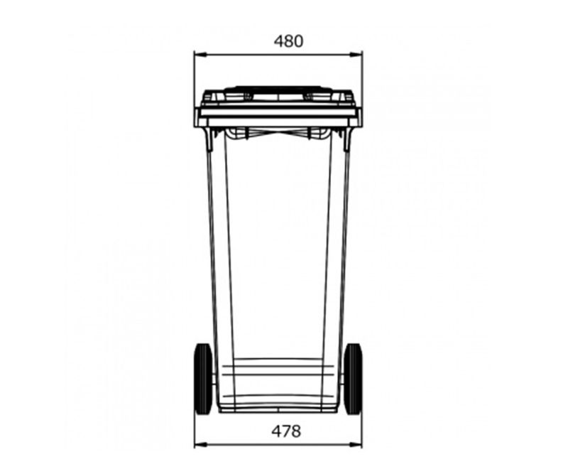 Europubela 120 l, neagra