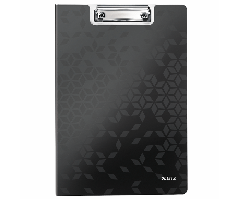 Clipboard dublu Leitz WOW, A4, PP. negru metalizat