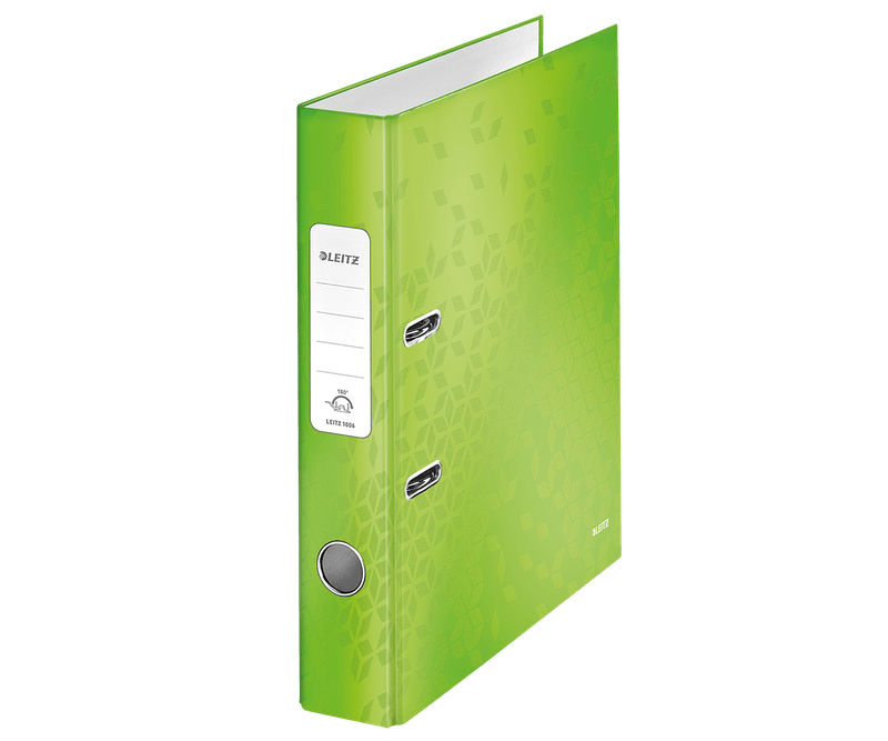 Biblioraft-Leitz-180-WOW-A4-5-cm-lime-metalizat