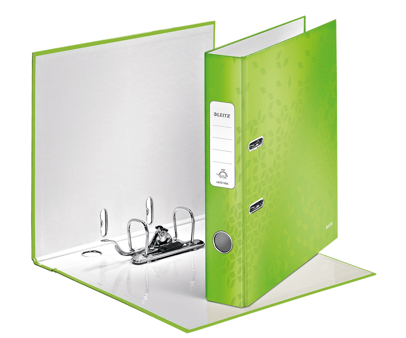 Biblioraft-Leitz-180-WOW-A4-5-cm-lime-metalizat