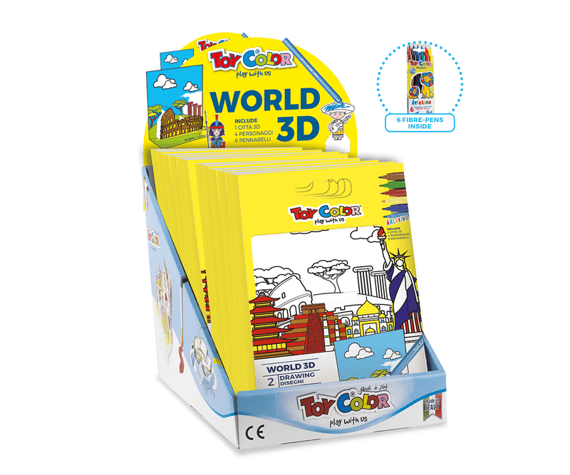 Set-desen-3D-Orașele-lumii-Toy-Color
