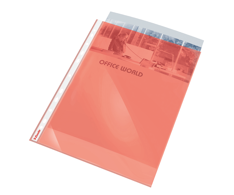 Folie-de-protectie-Esselte-A4-55-microni-10-bucati-set-rosu