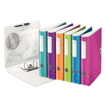 Biblioraft-Leitz-Active-WOW-180-PP-A4-6.5-cm-roz-metalizat