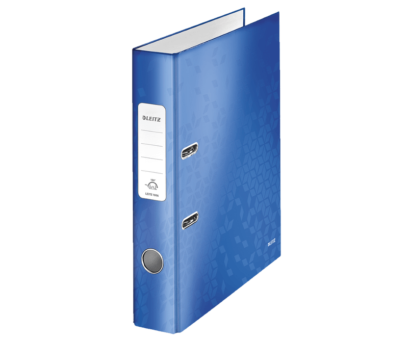 Biblioraft-Leitz-180-WOW-A4-5-cm-albastru-metalizat