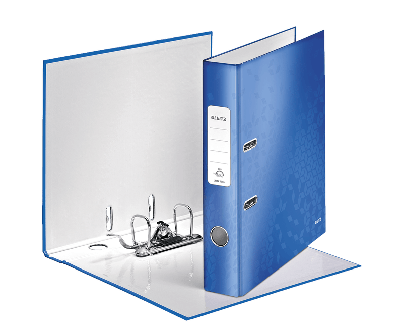 Biblioraft-Leitz-180-WOW-A4-5-cm-albastru-metalizat