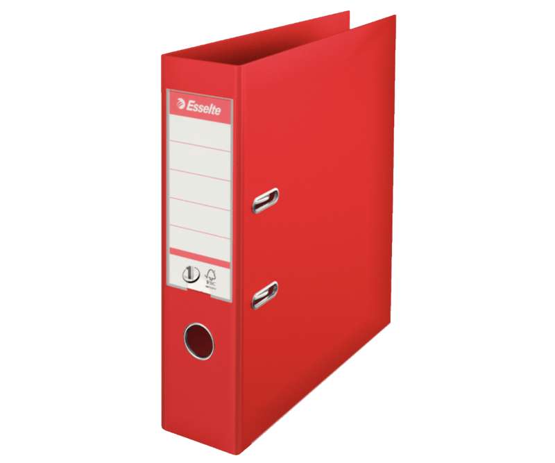 Biblioraft-Esselte-No.1-Power-PP-A4-7.5-cm-rosu