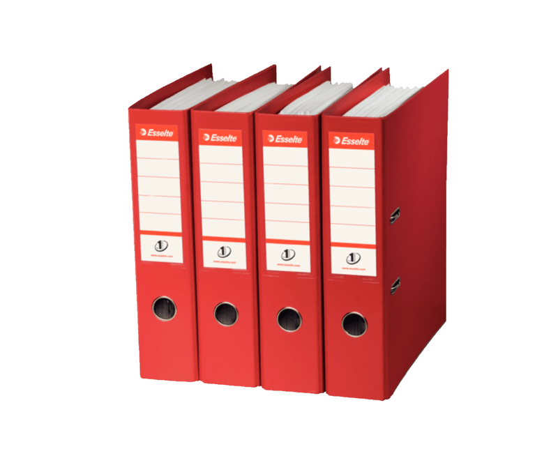 Biblioraft-Esselte-No.1-Power-PP-A4-7.5-cm-rosu