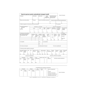 Foi parcurs marfa, A4, hartie offset, 100 seturi/carnet