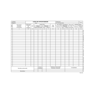 Lista inventar A4 100 file/carnet