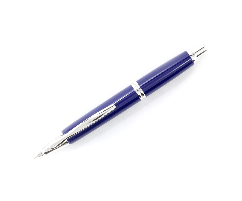 Stilou-Pilot-Capless-Rhodium-varf-mediu-albastru