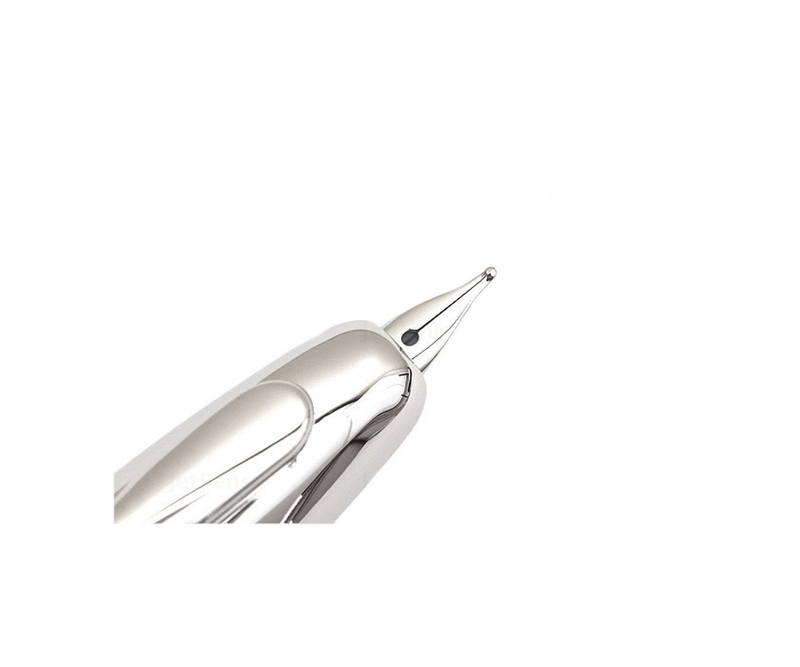 Stilou-Pilot-Capless-Rhodium-varf-mediu-rosu