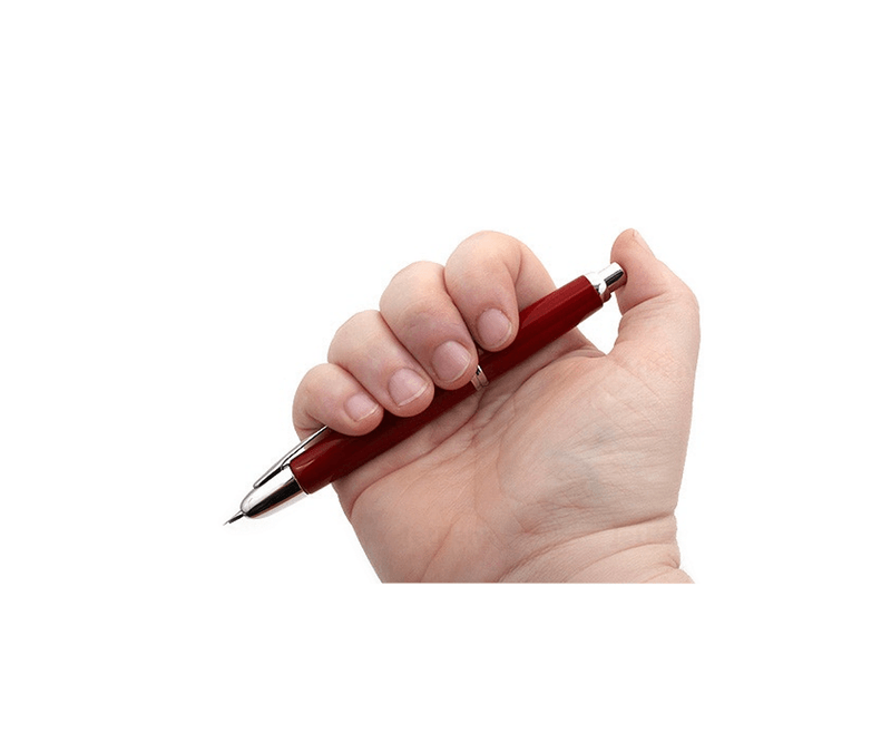 Stilou-Pilot-Capless-Rhodium-varf-mediu-rosu